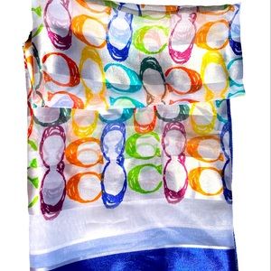 Coach silk scarf.